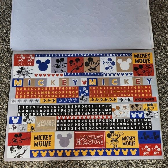 RARE Mickey Mouse 90 Years Of Magic Giant Sticker Activity Pad 1000 Stickers - Picture 7 of 11